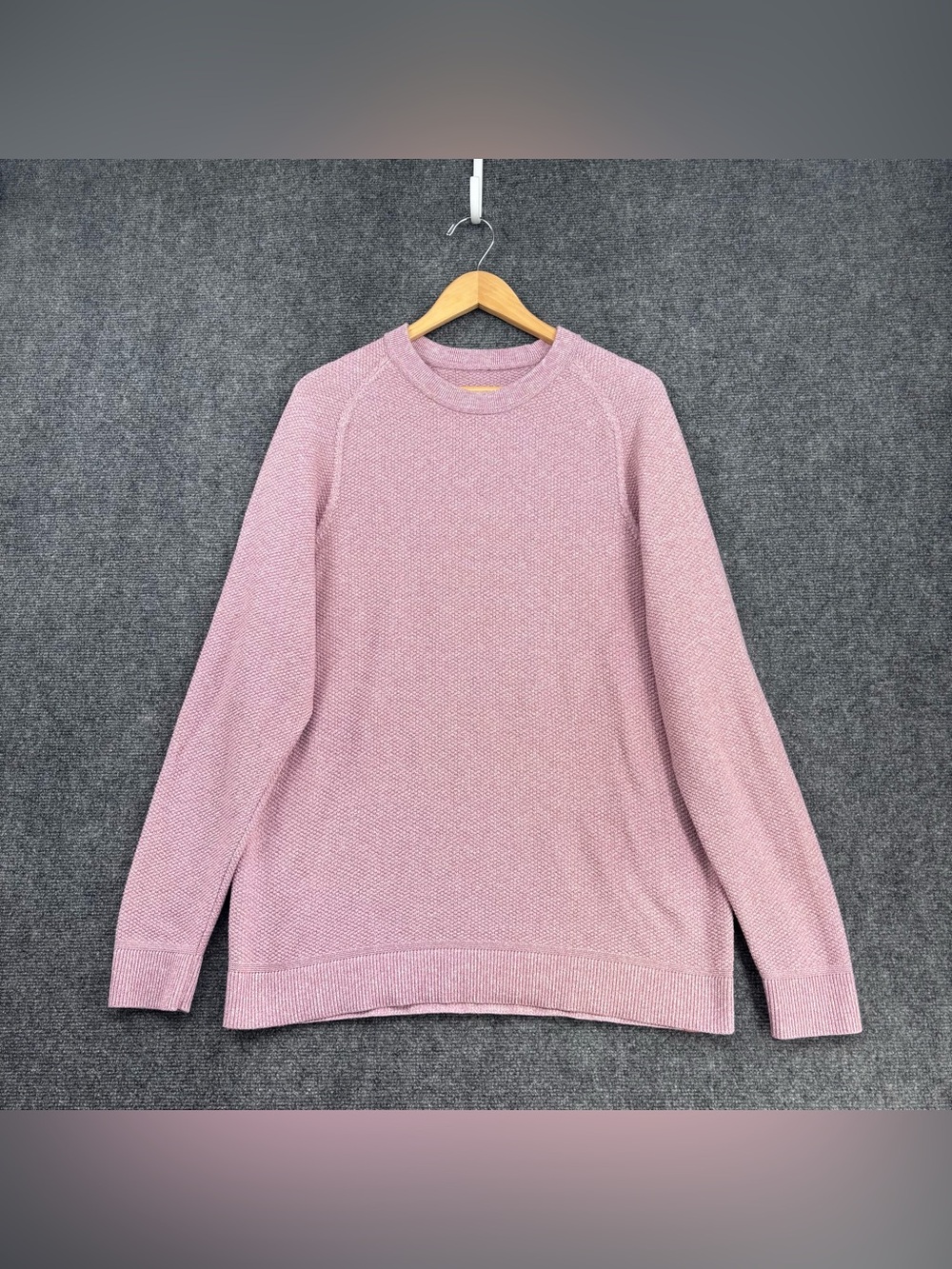 Lululemon Heathered Briar Rose Textured Knit Quiet Luxury Sweater Men’s L
